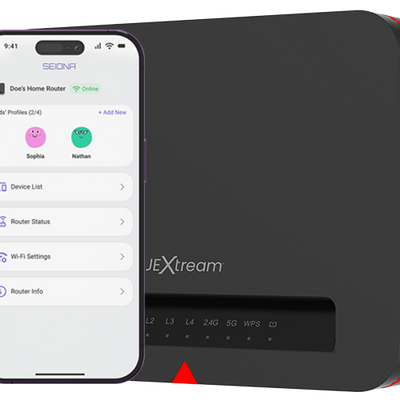 FX20 Wi-Fi 6 Router with SmartWeb Filter Protection & Defense-in-Depth Security