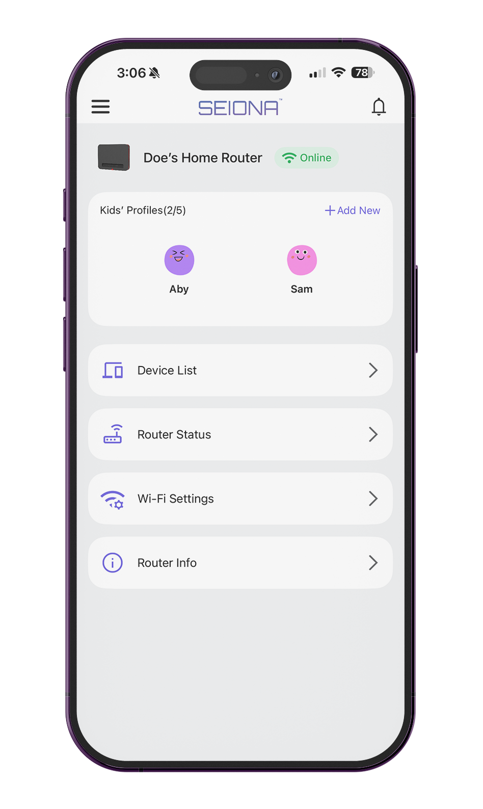 Add child device and start protecting