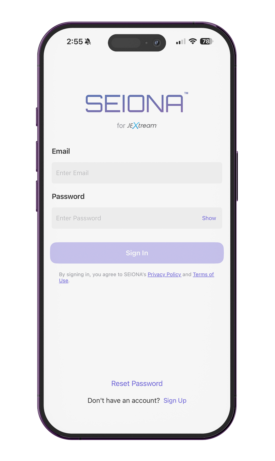 Create your parent account in seconds