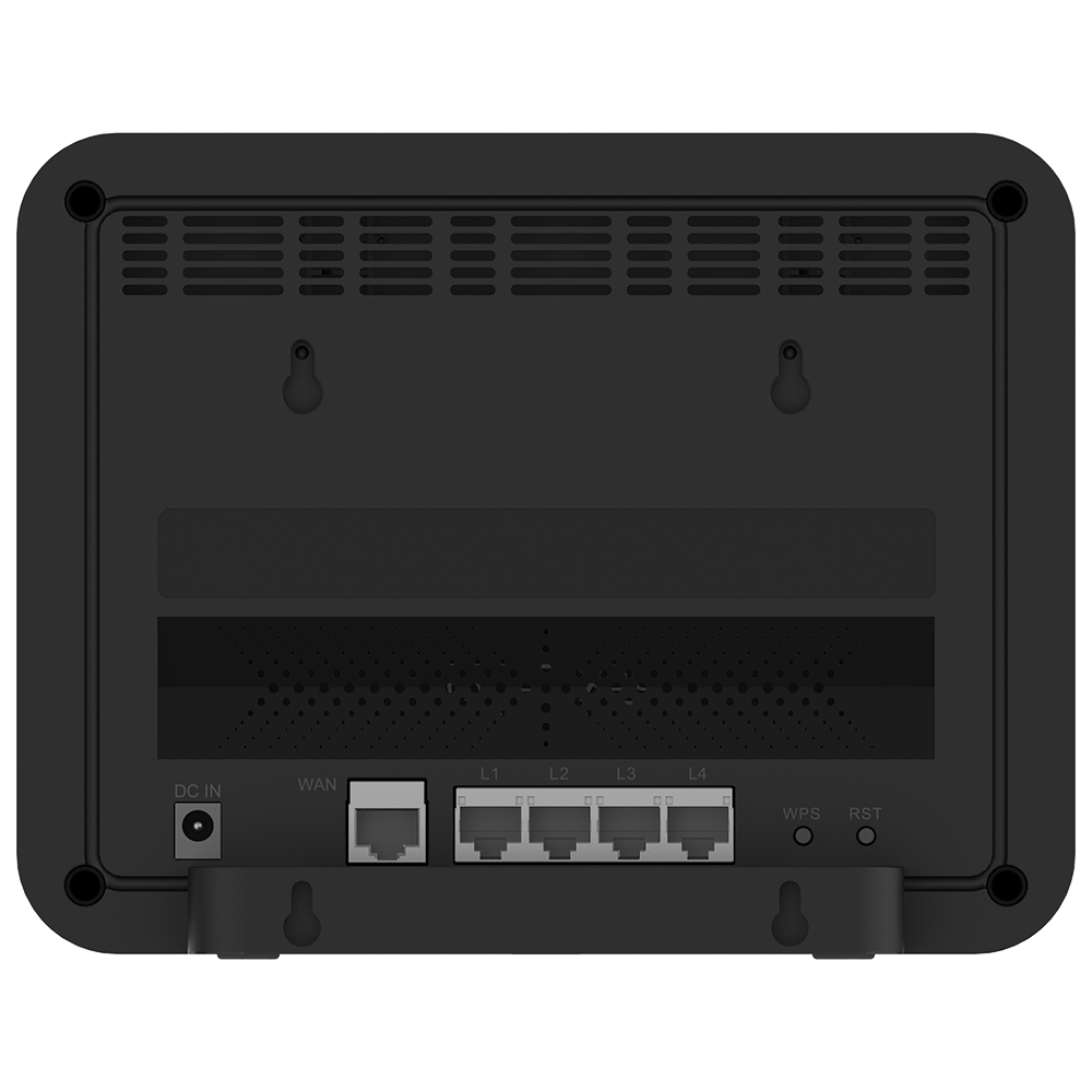 Back view with ports